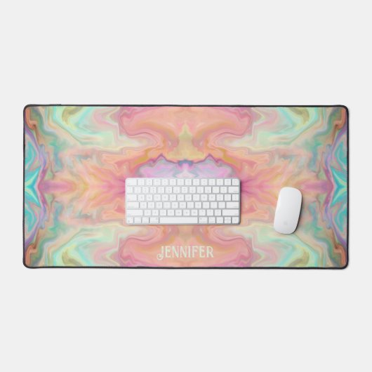 Fun angepasste Hübsche moderne Muster farbenfroh B Schreibtischunterlage (Tastatur & Maus)