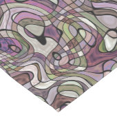 Fun Angesagtes Lila Violet Schwarzes Mosaik Art Mu Mittelgroßer Tischläufer (Ecke)