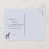 Fun Animal Baby Shower Einladungspostkarte (Rückseite)