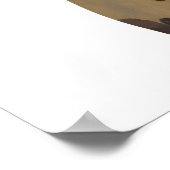 Fun Animal Design Rosa Bubblegum Blasen Giraffe Poster (Ecke)