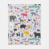 Fun Animal Menagerie Fleecedecke (Vorderseite)