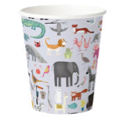 Fun Animal Menagerie Pappbecher