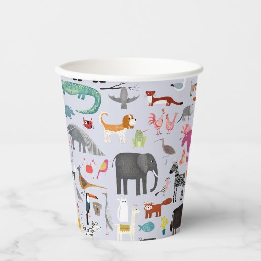 Fun Animal Menagerie Pappbecher (Vorderseite)