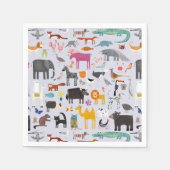 Fun Animal Menagerie Serviette (Vorderseite)