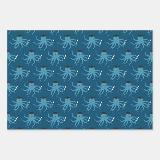 Fun Animal Octopus Abschluss Geschenkpapier Set (Vorderseite 3)