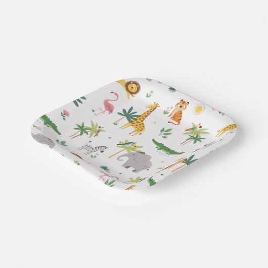 Fun Animal Party Teller (Gewinkelt)