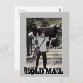 Fun Antique Hold Mail Rentirement Reisegepäck PC Postkarte (Vorne/Hinten)