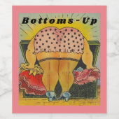 Fun Antique Mode Style Spaß niedlich Weinetikett (Einzelnes Label)