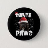 Fun Apoo Weihnachtslicht Tree Dog Lover Xmas Button (Vorderseite)