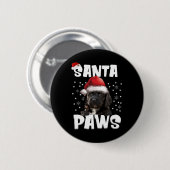 Fun Apoo Weihnachtslicht Tree Dog Lover Xmas Button (Vorne & Hinten)