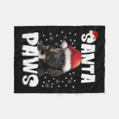 Fun Apoo Weihnachtslicht Tree Dog Lover Xmas Fleecedecke (Vorderseite (Horizontal))