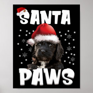 Fun Apoo Weihnachtslicht Tree Dog Lover Xmas Poster
