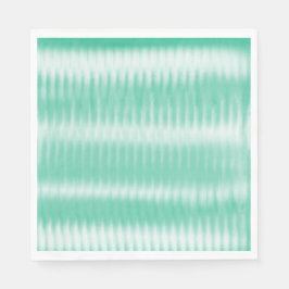 Fun Aqua Green White Gefärbte Krawatte Napkins Serviette