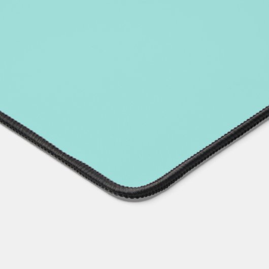 Fun Aquamarin Türkis Grün Rosa Orange Art Muster Schreibtischunterlage (Ecke)