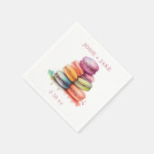 Fun Aquarellfarbe Spritzmacaroons Serviette (Ecke)