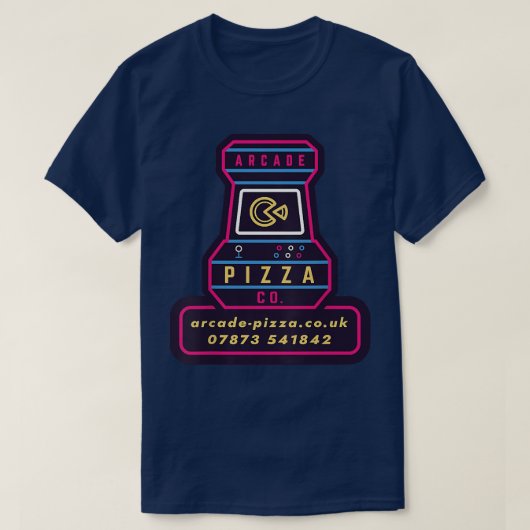 Fun Arcde Pizza Merch  T-Shirt (Design vorne)