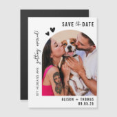 Fun Arch Foto Liebhaber Hochzeit speichern Sie das Magnetkarte (Vorne/Hinten)