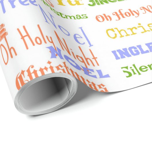 Fun Array von Weihnachtsliedern Geschenkpapier (Rolleneckpunkt)