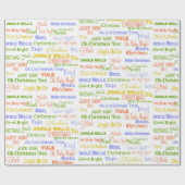 Fun Array von Weihnachtsliedern Geschenkpapier (Flach)