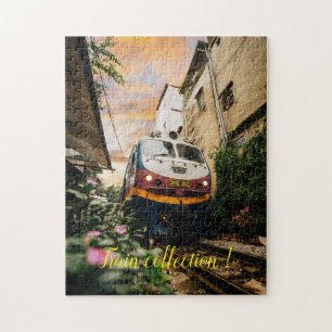 Fun Art Train Picture Family Puzzle