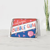 Fun as a Pack of Bubble Gum Birthday Karte (Vorderseite)