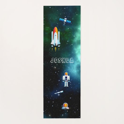 Fun Astronaut Collage Yogamatte (Rückseite)