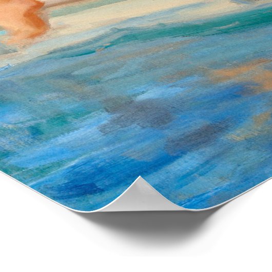 Fun at the Swimming Pool Pin Up Poster (Ecke)