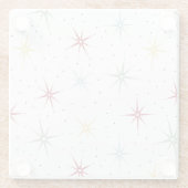 Fun Atomage Sternexplosion Mitte Jahrhundert Retro Glasuntersetzer (Rückseite)