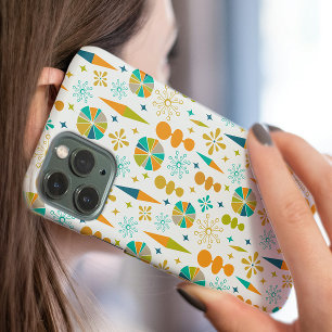 Fun Atomic Age Retro Formen Sternexplosion Mitte d iPhone 16 Hülle