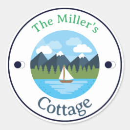 FUN! Aufkleber - Hütte - Personalisiert - Name hin