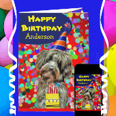 Fun Aussie Poodle Happy Birthday Age Specific Karte