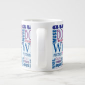 Fun Authors Muster Jumbo-Tasse (Rückseite)