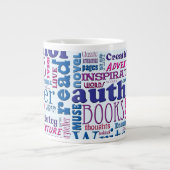 Fun Authors Muster Jumbo-Tasse (Vorderseite)