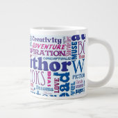 Fun Authors Muster Jumbo-Tasse (Rechts)
