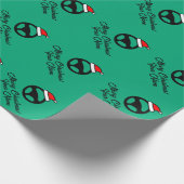 Fun automotive car steering wheel custom Christmas Geschenkpapier (Ecke)
