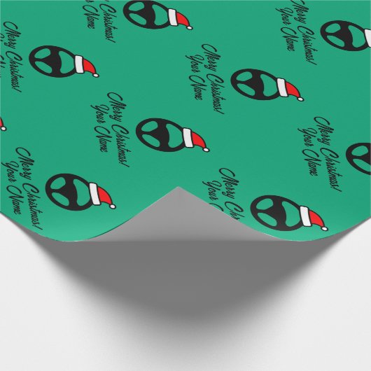 Fun automotive car steering wheel custom Christmas Geschenkpapier (Ecke)
