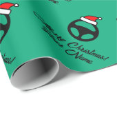 Fun automotive car steering wheel custom Christmas Geschenkpapier (Rolleneckpunkt)
