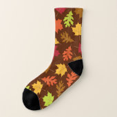 Fun Autumn Leaves Fall Thanksgiving Socken (Links - Außen)