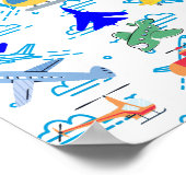 Fun Aviation Flying Poster (Ecke)