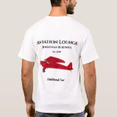 Fun Aviation Lounge Vintager T - Shirt (Rückseite)