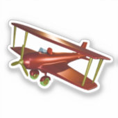Fun Aviation Red Bi-Flugzeug Luftfahrt Sticker (Vorderseite)