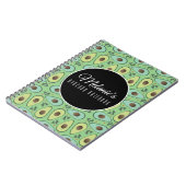 Fun Avocado Cilantro Salad Muster Notizblock (Linke Seite)