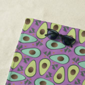 Fun Avocado Halbgrün Muster Strandtuch (Beispiel)
