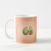 Fun Avocado Liebe Valentinstag Geschenk Kaffeetasse (Links)