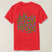 Fun Avocado Tree Pattern T-Shirt (Design vorne)