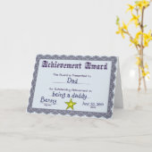 Fun Award Father's Day Card Karte (Gelbe Blume)