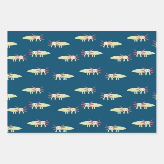 Fun Axolotl Geschenkpapier Set (Vorderseite 2)