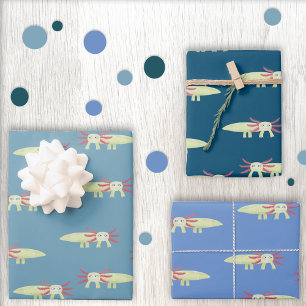 Fun Axolotl Geschenkpapier Set