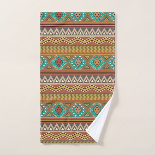 Fun Aztec Muster Nummer drei Handtuch Set (Handtuch)