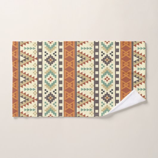 Fun Aztec Muster Nummer sieben Handtuch-Set Badhandtuch Set (Handtuch)